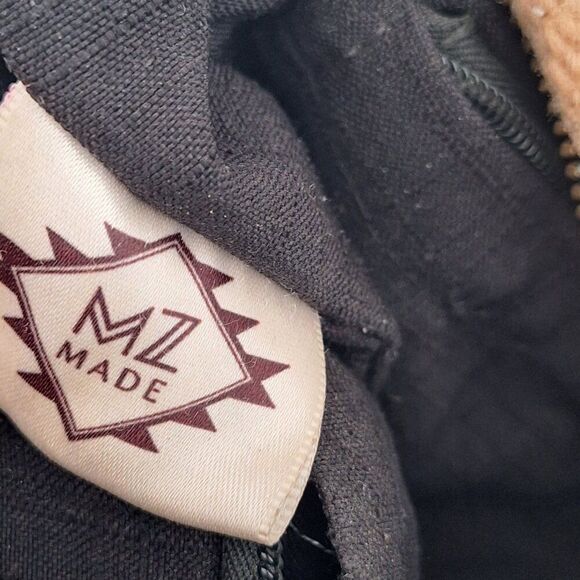 MZ 100% Wool and Leather Shoulder Bag Crossbody - Picture 8 of 13